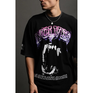 Áo IMMORTAL oversize phong cách thể thao hình in lưng Bandana vải cotton 100%