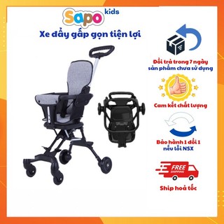 Xe đẩy cho bé, Xe Đẩy Gấp Gọn 2 Chiều Thông Minh Cho Bé, Xe Đẩy Dạo Chơi Cho Bé Du Lịch sapo kids