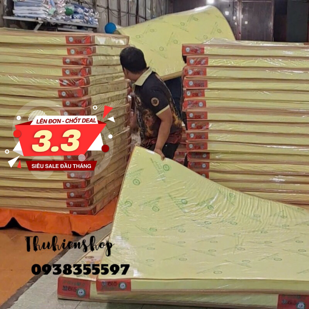 Nệm cao su non American cao 10cm chính hãng (ship hỏa tốc 2H)