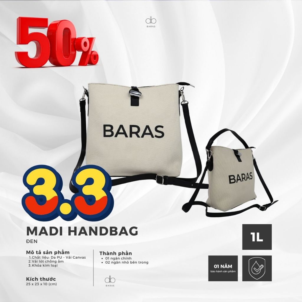 Túi xách, đeo chéo nữ Madi Handbag - BARAS VIETNAM