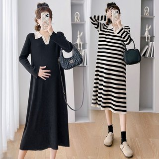 Váy len bầu mùa đông chất len dày dặn in hình đẹp