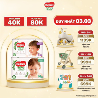 [KÈM 🎁] Tả dán/tả quần CHÍNH HÃNG Huggies Platinum Nature Made