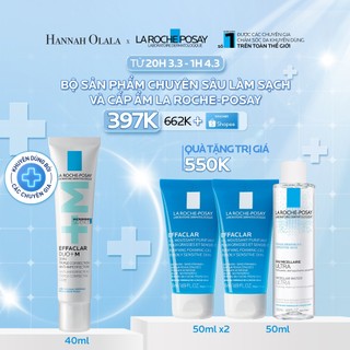  Bộ sản phẩm làm sạch và giảm mụn La Roche-Posay