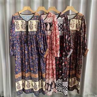 [Hàng Order] Đầm Hoạ tiết Thổ Cẩm Boho dành cho nữ