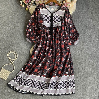 [Hàng Order] Đầm Hoạ tiết Thổ Cẩm Boho dành cho nữ