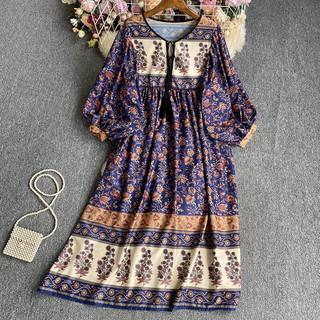 [Hàng Order] Đầm Hoạ tiết Thổ Cẩm Boho dành cho nữ