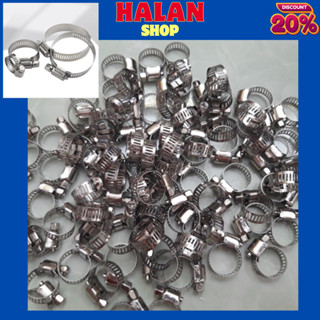 combo 50 cái Cổ dê inox 304 cổ dê đai xiết ống nước size 6-29mm cao cấp