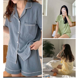 Bộ đũi xốp hạt cổ mí áo cộc quần đùi
