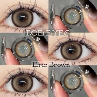 Kính Áp Tròng DOE EYES Lens ERIC BROWN Độ Cận 1