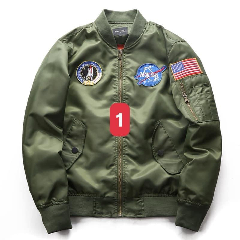 ⚡Áo Khoác Bomber Nam Nasa Cao Cấp Phong Cách Âu Mỹ
