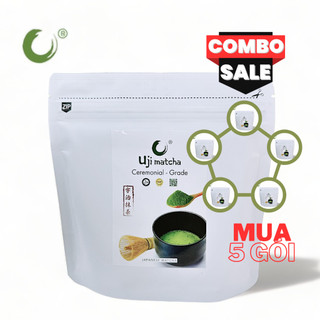 Combo mua 5 tặng 1 gói matcha ceremonial grade - 100g | công nghệ nhật bản |