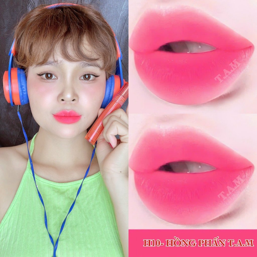[H10 HỒNG PHẤN] Son TAM Màu HỒNG PHẤN Full Size