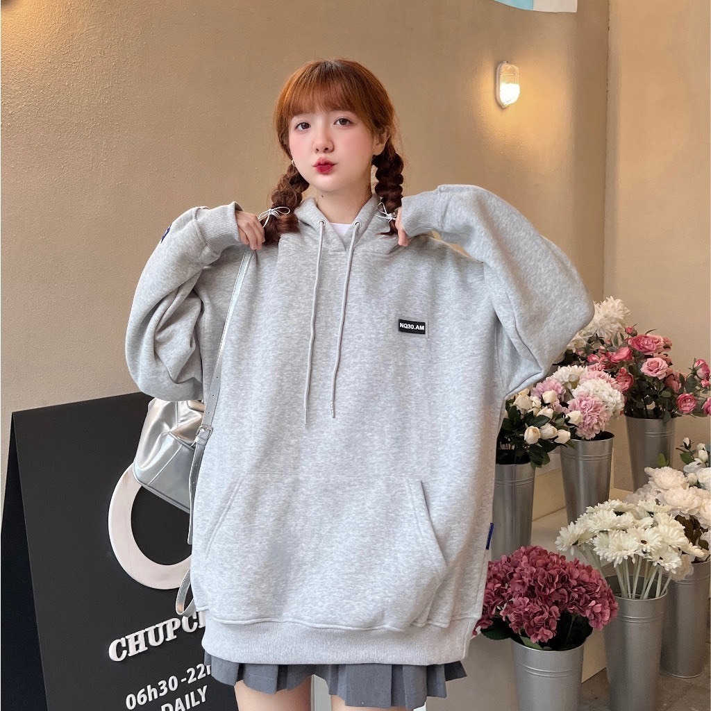 Áo Hoodie In Logo NQ30AM Unisex Form Rộng Chất Nỉ Bông Cao Cấp. | BigBuy360 - bigbuy360.vn