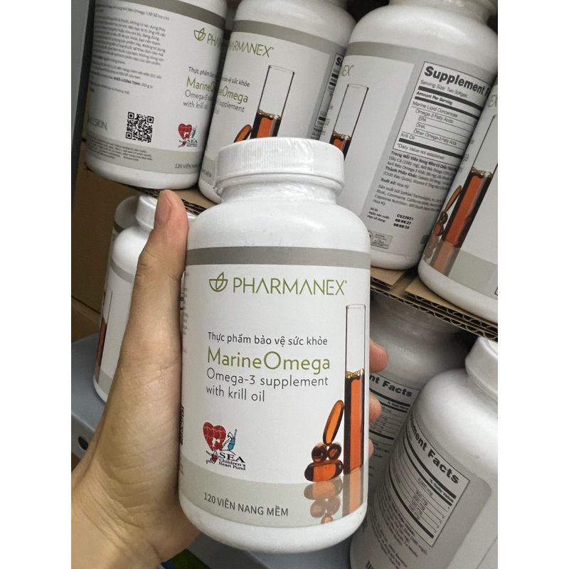 viên uống Dầu cá Omega 3 Nuskin Marine Tem tiếng việt.