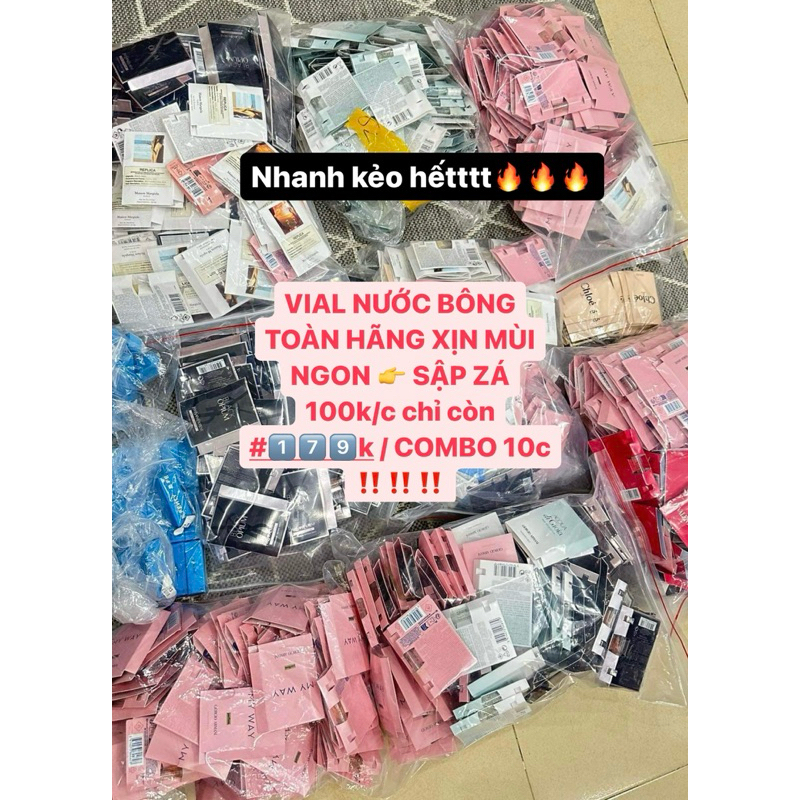 (Mẫu thử) Vial nước hoa các hãng combo 10c mix