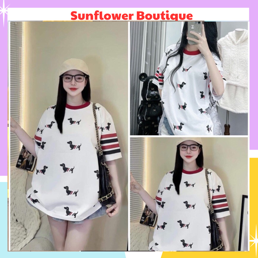Áo thun tay lỡ chất cotton đẹp, áo phông cộc tay thời trang trẻ trung, sang chảnh