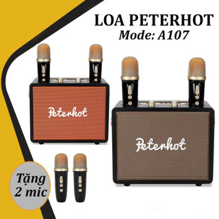 Loa karaoke bluetooth, Loa bluetooth bass mạnh 2 mic, Loa hát karaoke gia đình pin cực khủng