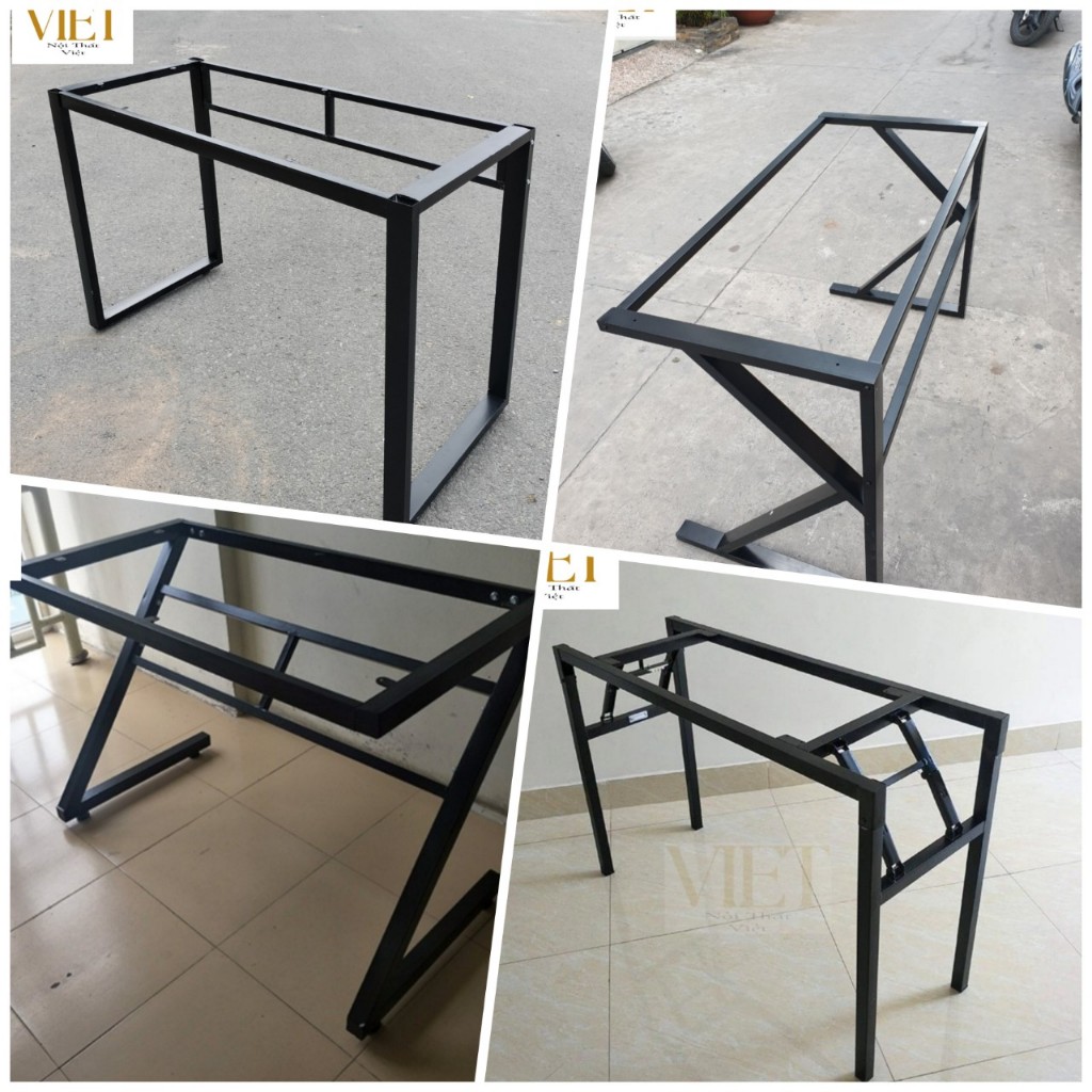Chân Bàn Lắp Ráp, khung chân bàn sắt KT 110x 48 x72 , 90 x48 x 72