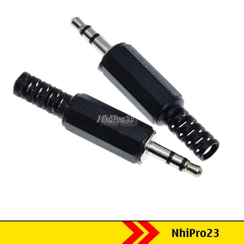 Jack audio 3.5mm đực 3 nấc tự hàn