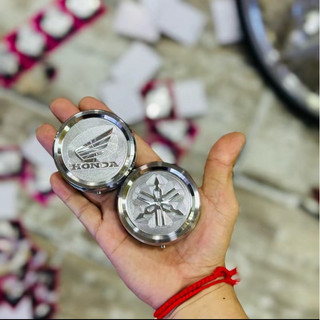Nắp xăng inox 304 CNC logo Honda cánh chim/ logo Yamaha