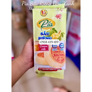 Bánh pía đậu xanh sầu riêng trứng muối Hải Sơn 350g, bánh pía Sóc Trăng chính hãng