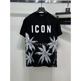 Áo Thun Nam Nữ in chữ Icon cây dừa form Dáng Unisex Áo Phông chữ nhỏ full chất liệu cotton hàng hot 2024