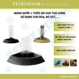 Khay đựng nước và thức ăn cho các loại thú cưng. chén đựng thức ăn cho bò sát, rùa, hamster,..