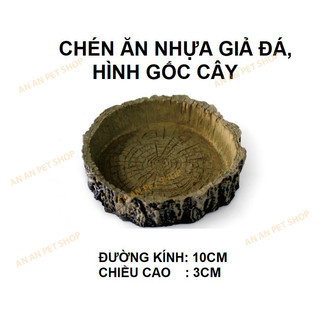 Chén ăn Nhựa tổng hợp giả Đá, hình Gốc Cây chính hãng NOMOY
