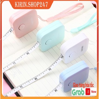 Móc khóa kèm thước dây mini tự thu vào 1.5m