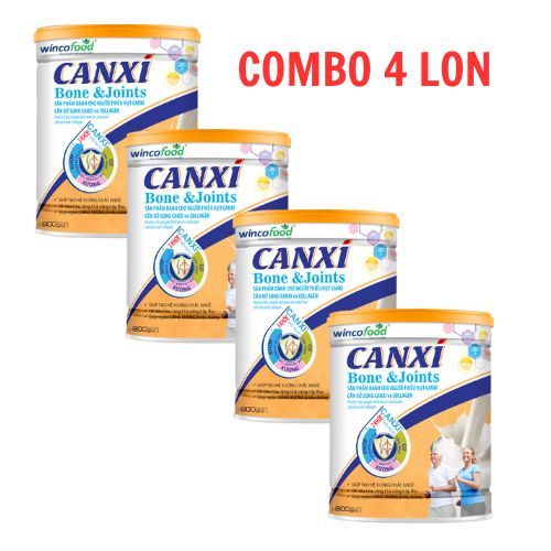 Combo 4 lon Wincofood Canxi Bone & Joints (800g/lon)