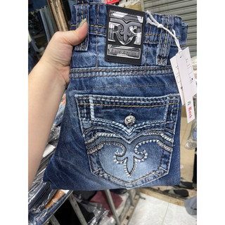 Quần jeans nam nắp túi chỉ nổi