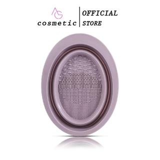 Chậu giặt cọ, chậu rửa silicon rửa cọ mút trang điểm, giỏ lưới phơi mút cọ, Vệ Sinh Cọ Trang Điểm