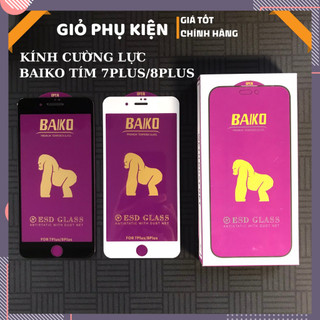 [7 PLUS / 8 PLUS] Kính cường lực Baiko tím cao cấp Full keo chống ánh sáng xanh bảo vệ mắt