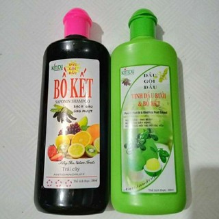 Combo Dầu gội Bồ kết trái cây 200ml