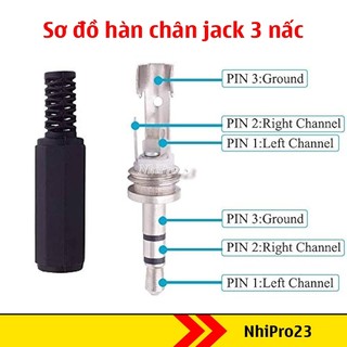 Jack audio 3.5mm đực 4 nấc tự hàn