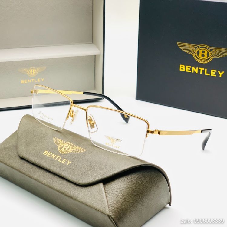 Gọng Kính Nửa Vành Bentley Mạ Vàng 14K, Bảo hành 12 tháng - donghokinhmat168