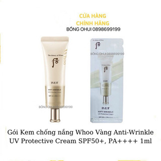 Gói kem chống nắng Whoo Wrinkle mẫu mới