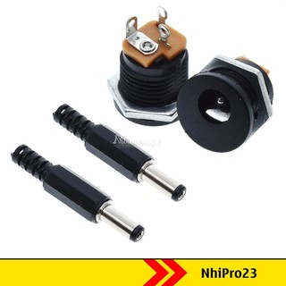 Jack cắm nguồn dc-022 5.5-2.1 / 5.5x2.1mm vặn ốc dc022