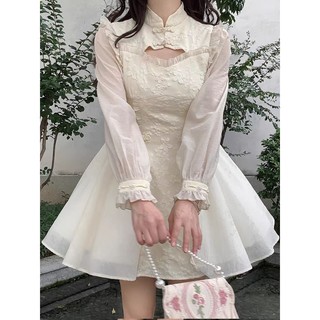 [HÀNG SẴN] VÁY CÁCH TÂN TRUNG HOA TIỂU THƯ
