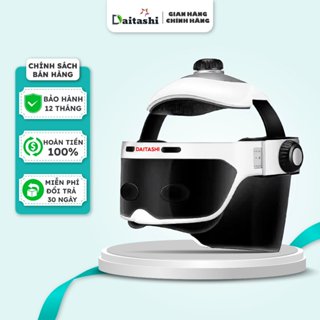 Máy massage đầu cao cấp DAITASHI ZC-608,rung đa tần số mát xa nén khí gia nhiệt kết hợp bluetooth nghe nhạc thư giãn