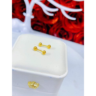 Bông tai nụ chấm bi chốt vặn (1 đôi)