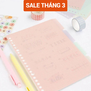 Set 4 Tab Phân Trang Dành Cho Sổ Còng  - Ong Mặt Bự