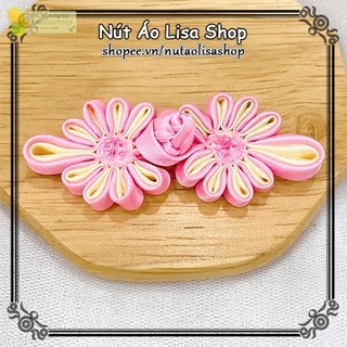 1 set 5 cúc tàu hình hoa nhiều màu + cúc áo + cúc tàu LISA