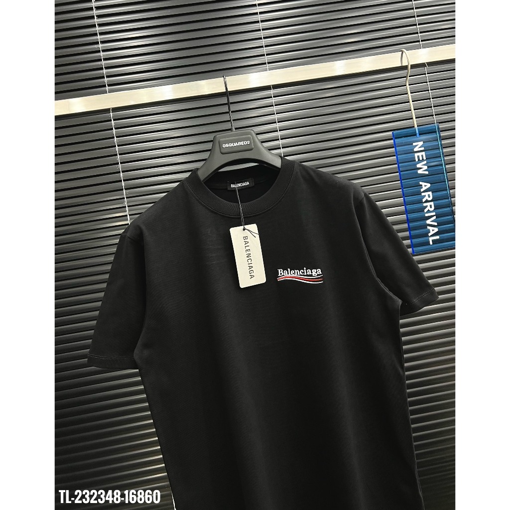 Áo thun Thêu Bale.ci a gà cotton cao cấp dày dặn form rộng nam nữ thời trang