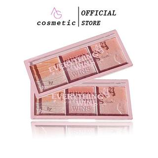 Bảng phấn má hồng 3 ô kết hợp, phấn mắt 2 trong 1 t79