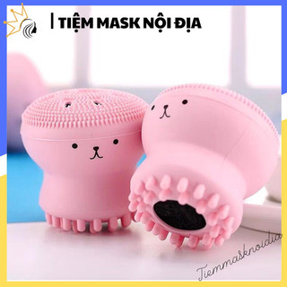 Cọ rửa mặt hình bạch tuột xinh xắn màu ngẫu nhiên