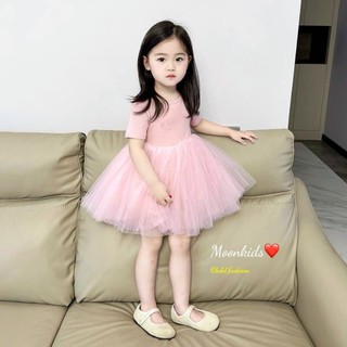 Váy công chúa đan lưng bé gái
