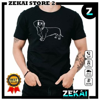 [ HOT ] Áo phông unisex Dachshund - Áo thun in hình chó lạp xưởng cool ngầu