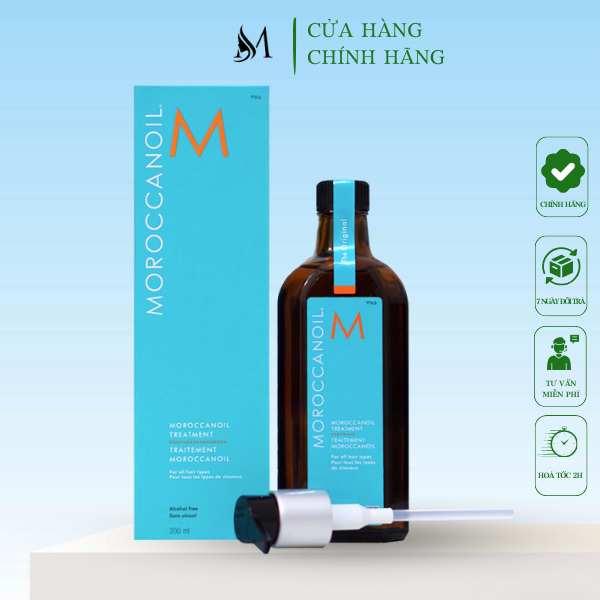 Tinh dầu dưỡng tóc Moroccanoil Treatment Original 200ML miuhair