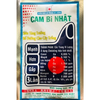 Phân Bón Lá Trung Vi Lượng Cam Bi Nhật 308 Tăng Trưởng Cây Trồng